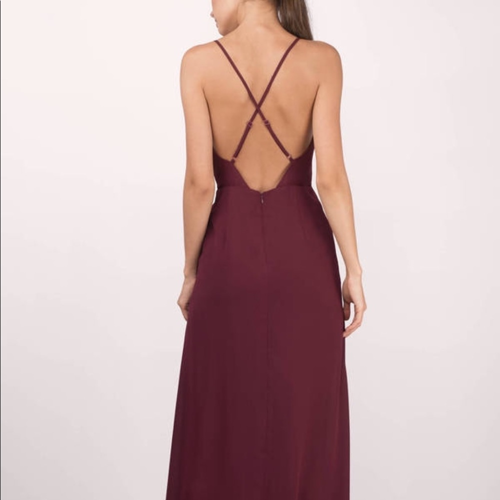 Tobi cross-back maxi dress